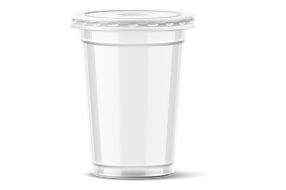Download Empty Clear Plastic Cup with Lid. Realis - Clear Collection