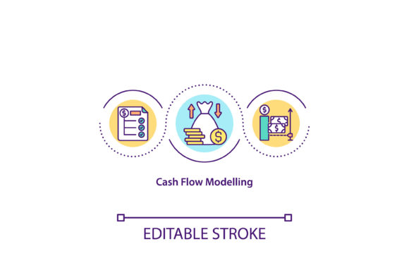 Download Cash Flow Modelling Concept Icon - Concept Collection