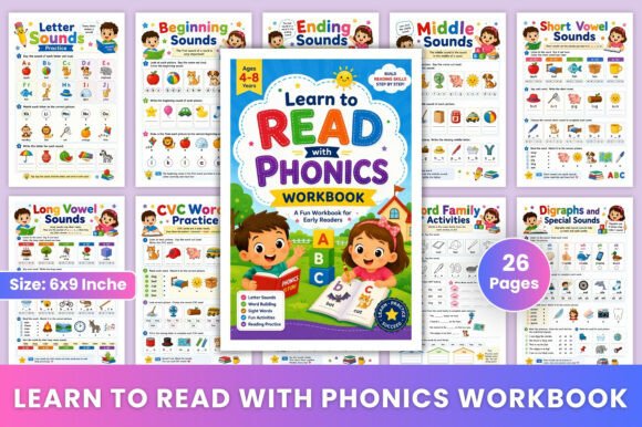 Download Learn to Read with Phonics Workbook - Learn Collection