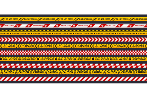 Download Attention Ribbons. Secure Tape Seamless - Secure Collection