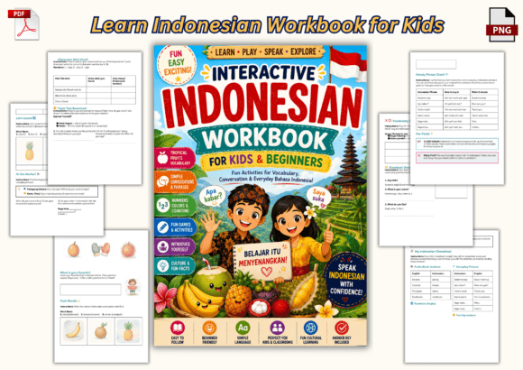 Download Learn Indonesian Workbook for Kids - Learn Collection