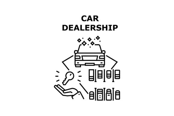 Download Car Dealership Vector Concept Black - Concept Collection